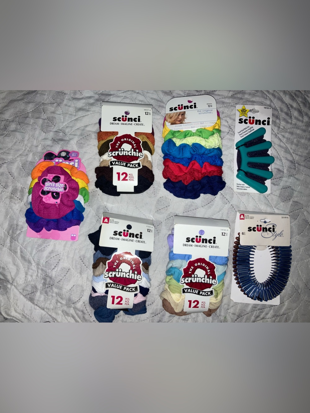 Scunci Assorted Hair Accessories - Multi Color Scrunchies